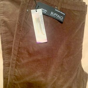 Brand new Buffalo Pants soft Velvet- it gives dark green or Gray.
